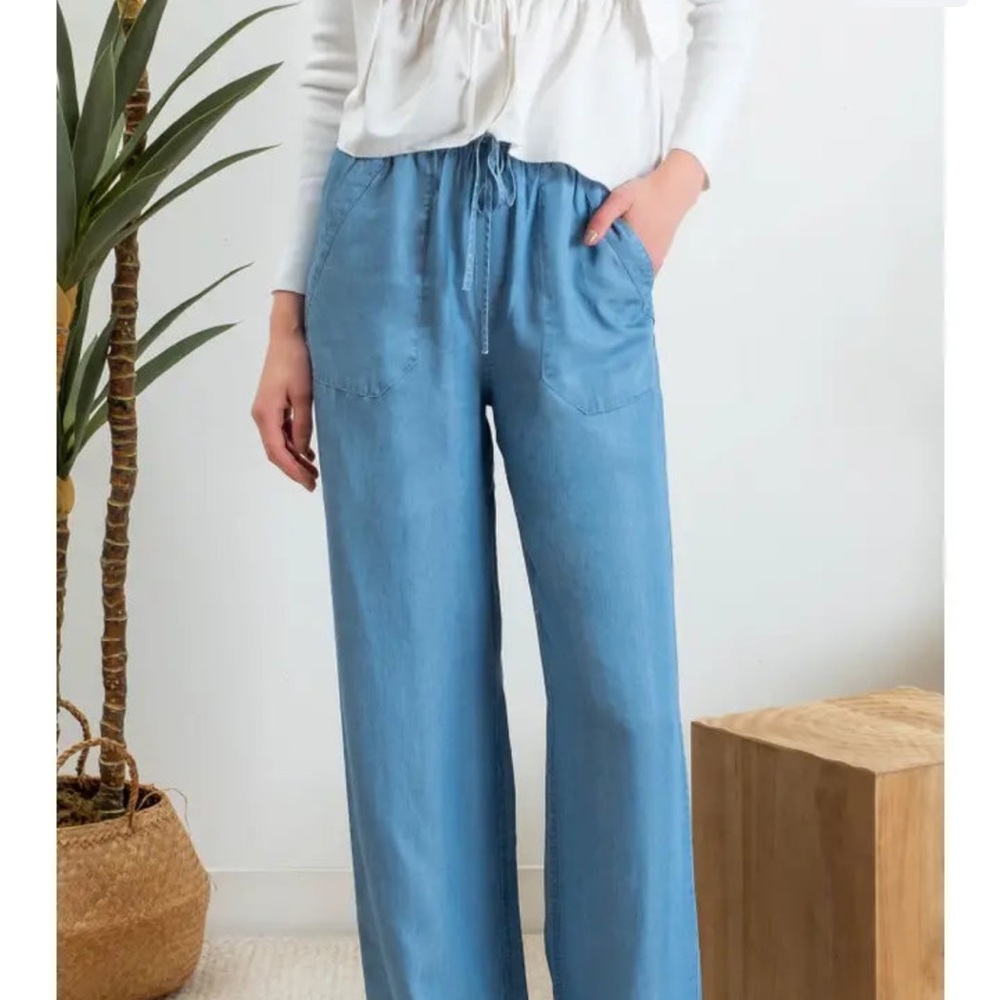 Light Blue Drawstring Pants
